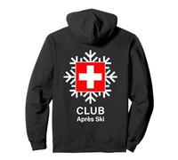 Swiss Après Ski Club Diseño Copo de Nieve Sudadera con Capucha