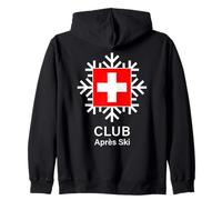 Swiss Après Ski Club Diseño Copo de Nieve Sudadera con Capucha