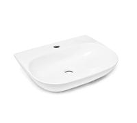 Swiss Aqua Technologies Brevis Lavabo colgante con orificio para grifería, 50 x 38,5 x 12 cm (SATBRE5038R) - SATBRE5038R