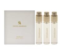 Swiss Arabian Gharaam para unisex, 3 piezas, mini juego de regalo de 3 x 1 oz EDP spray (relleno)