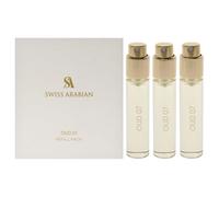 Swiss Arabian Oud 07 For Unisex 3 piezas Mini Set de Regalo 3 x 1 oz EDP Spray (Rerelleno)