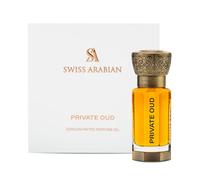 Swiss Arabian Private Oud - Aceite de perfume unisex - Fragancia Gourmand, espray de perfume Attar, fragancia de larga duración, sin alcohol CPO, apto para viajes, el lujoso aroma de Arabia -0.4 onzas