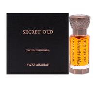Swiss Arabian Secret Oud - Aceite de perfume concentrado unisex, 12 ml - Mezcla fascinante de rosa, Oud cálido y ámbar sensual - Un aroma cautivador y duradero