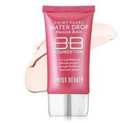SWISS BEAUTY Matte Shiny Pearl - Bálsamo para manchas de agua de larga duración, base líquida, maquillaje facial, tono, 01 1 ml (paquete de 1)