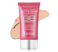 SWISS BEAUTY Matte Shiny Pearl - Bálsamo para manchas de agua de larga duración, base líquida, maquillaje facial, tono, 03, 40 ml (paquete de 1)