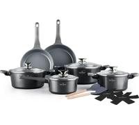 Swiss Haus Batería de cocina 14 piezas todos fuegos incl. inducci...