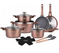 Swiss Haus Batería de cocina 14 piezas todos fuegos incl. inducci...