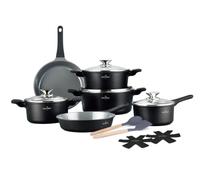 Swiss Haus Batería de cocina 14 piezas todos fuegos incl. inducci...
