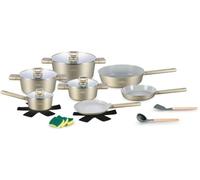 Swiss Haus Batería de cocina 18 piezas todos fuegos incl. inducción Cham...