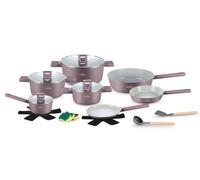 Swiss Haus Batería de cocina 18 piezas todos fuegos incl. inducción Violeta