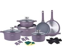 Swiss Haus Batería de cocina 19 piezas todos fuegos incl. inducción Violeta