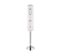 SWISS HAUS - Batidora de mano de la colección Lake Geneva - Motor de CC de 600 W - Pie desmontable de acero inoxidable - 2 velocidades turbo - Acabado cromado - Crema SH-HB20