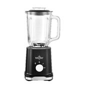 SWISS HAUS - Colección Lago Ginebra SH-BL2315G Licuadora con molinillo - 500 W Negro - Jarra de vidrio de 1,5 L - 4 cuchillas de acero inoxidable - 2 velocidades de pulso