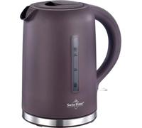 SWISS HAUS - Hervidor eléctrico topo violeta, colección Lago Ginebra, 1500 W - Base giratoria 360° - Inalámbrico - Apagado automático - Indicador de nivel de agua - 1,7 L