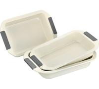 Swiss Haus Set 3 fuentes horno 35-37-39cm Basel Premium Crema Diseño