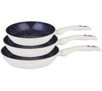 Swiss Haus Set 3 Sarténs 20-24-28 cm todos fuegos incl. inducción Crema