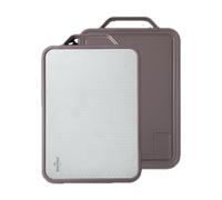 SWISS HAUS - Tabla de cortar de doble cara - Colección Lago Ginebra, topo violeta - Superficie grande, estable y versátil - 37,8 x 26,7 x 2,9 cm - Preparación de alimentos SH-CBS3T