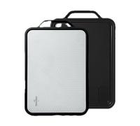 SWISS HAUS - Tabla de cortar de doble cara - Colección Lake Geneva, negro - Superficie grande, estable y versátil - 37,8 x 26,7 x 2,9 cm - Preparación de alimentos SH-CBS3B