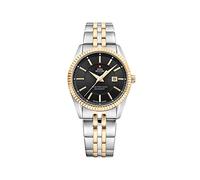 Swiss Military by Chrono Reloj de Mujer Reloj de Pulsera Movimiento de Cuarzo con Pulsera de Metal de Acero Inoxidable Reloj Analogico Mujer Plata Oro SM34066.04