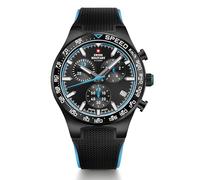 Swiss Military by Chrono SM34115.08 - Reloj de pulsera analógico para hombre (mecanismo de cuarzo, correa de caucho), color negro