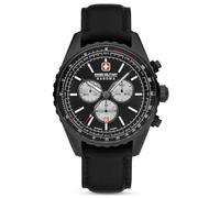 Swiss Military Hanowa Afterburn Chrono - Reloj para hombre con correa de piel auténtica o correa de metal, fecha y cristal de zafiro, Correa