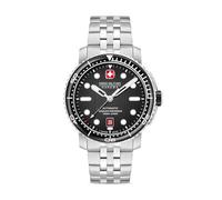 Swiss Military Hanowa Maitre PLONGEUR Reloj automático para Hombre con Cristal de Zafiro y 2 Correas, Plata Gris, Standart, Gancho