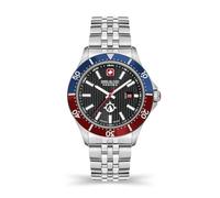 Swiss Military Hanowa Reloj analógico de Cuarzo para Hombre con Pulsera de Acero Inoxidable SMWGH2100602, Plata, Talla única, Pulsera