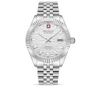 Swiss Military Hanowa Reloj automático para hombre Master Diligenter 41 mm de diámetro y fecha cristal de zafiro, plata, Reloj analógico