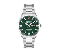 Swiss Military Hanowa Roadrunner Maxed DayDate - Reloj para hombre con correa de acero inoxidable y cristal de zafiro