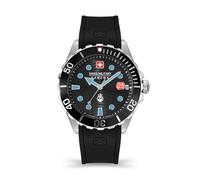 Swiss Military Hanowa SMWGH2200303 - Reloj de pulsera de cuarzo para hombre de acero inoxidable con correa de caucho