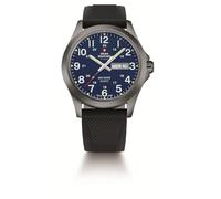 Swiss Military SMP36040.32 - Esfera azul para hombre, 42 mm, 5 ATM con fecha y día, Azul y negro, Militar