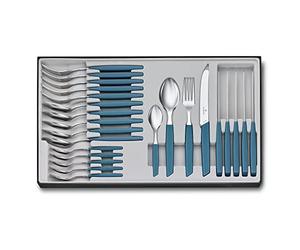 Swiss Modern Besteck-Set 24 tlg. Blau marca VICTORINOX