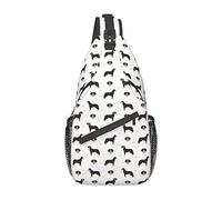 Swiss Mountain Dog Sling Bag, Chest Bag Daypack, Crossbody Sling Mochila para Viajes, Deportes, Correr, Senderismo