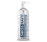 SWISS NAVY Lubricante Premium a base de agua, 32 oz, MD Science Lab | Lubricante a base de agua de larga duración, sin perfume, para parejas, juguetes y la mayoría de los preservativos