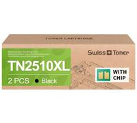 Swiss TN2510XL TN-2510XL TN2510 HL-L2400DWE DCP-L2620DW, 1 negro