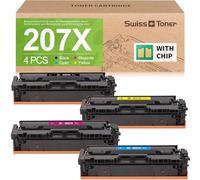 swiss toner 207X Tóner Compatible con HP Color LaserJet Pro M255dw M283fdw