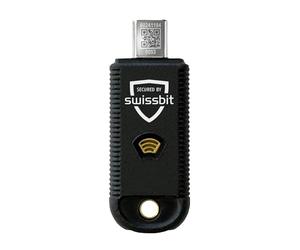 Swissbit iShield Key Pro MFA - Llave de Seguridad USB-C, NFC (FIDO U2F, FIDO2, HOTP, TOTP, PIV)