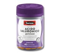 SWISSE Beauty - Ácido Hialurónico Gummies, Suplementos Mujer y Hombre, 40 Pastillas Gommosas, Suplemento Alimentario, Sabor Melocotón, Apto para Alimentación Vegana