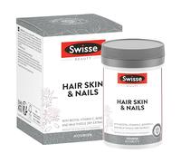 SWISSE Cabello Piel Uñas - Suplemento con Biotina para el Cabello Piel y Uñas con Vitamina C y Zinc Comprimidos 60 Complemento con Vitaminas para el Cabello, Formación Colágeno y Uñas Sanas