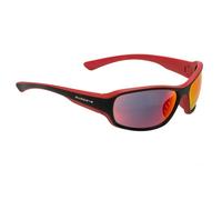 SWISSEYE Freeride - Gafas deportivas (protección 100% UVA, UVB y UVC, zona nasal y extremos de las patillas de goma, material TR90, incluye funda de microfibra), color negro mate y rojo