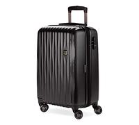 SwissGear 7272 Energie Expandable Hardside Luggage with Spinner Wheels and TSA Lock, Black, Carry-On 19-Inch