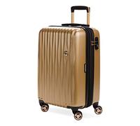 SwissGear 7272 Energie Expandable Hardside Luggage with Spinner Wheels and TSA Lock, Gold, Carry-On 19-Inch
