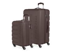 SwissGear 7366, Chocolate, 2-Piece Set (19/27), Equipaje Extensible rígido con Ruedas giratorias