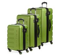 SwissGear 7366 Hardside - Equipaje expandible con Ruedas giratorias, Green, 3-Piece Set (18/23/27)