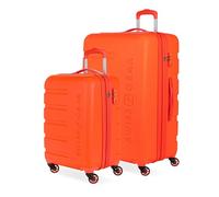 SwissGear 7366 Hardside - Equipaje expandible con Ruedas giratorias, Orange, 2-Piece Set (19/27), Equipaje Extensible rígido con Ruedas giratorias