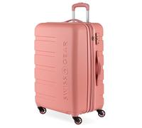 SwissGear 7366 - Maleta rígida expandible con Ruedas, Almendra Coral, Checked-Medium 23-Inch, 7366 Hardside - Equipaje expandible con Ruedas giratorias
