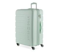 SwissGear 7366 - Maleta rígida expandible con Ruedas, Clearly Aqua, Checked-Large 27-Inch, 7366 Hardside - Equipaje expandible con Ruedas giratorias