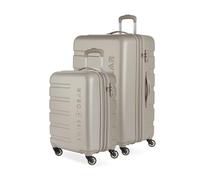 SwissGear 7366 Maleta rígida, expandible, con Ruedas giratorias, Arena, Carry-On 19-Inch