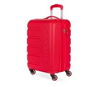 SwissGear 7366 Maleta rígida, expandible, con Ruedas giratorias, Rojo -, Carry-On 19-Inch