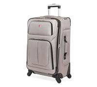 SwissGear Spinner/Peltre de 25 Pulgadas, Gris, Checked-Medium 25-Inch, Sion Softside - Equipaje expandible
